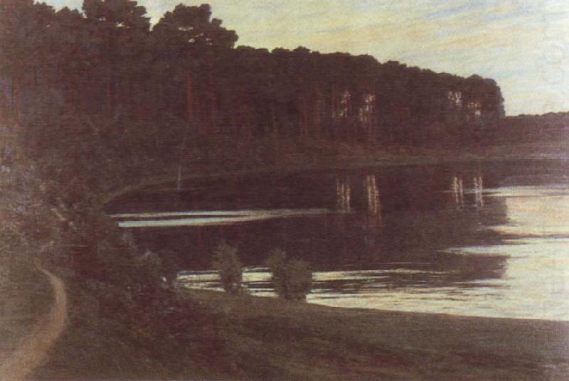 Sundown at Lake Grunewald, Walter Leistikow